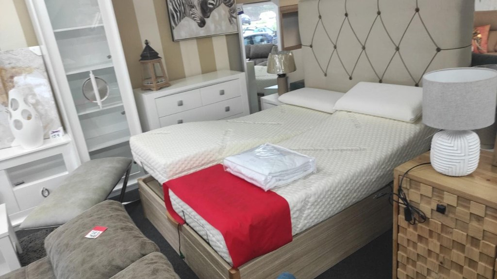 Foto 2 CONJUNTO CANAPE CON 2 SOMIERES ARTICULADOS INDIPENDIENTES + COLCHONES DE VISCOELASTICA