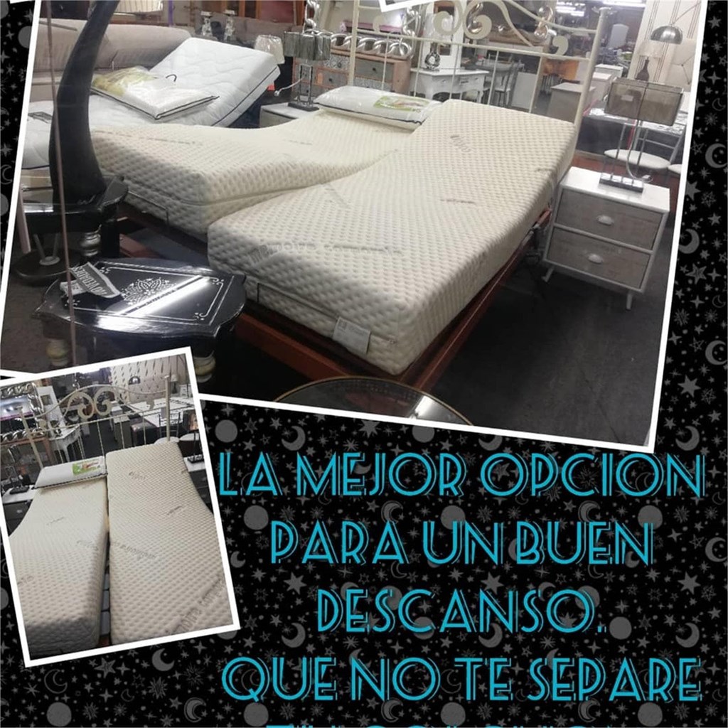 Foto 4 CONJUNTO CANAPE CON 2 SOMIERES ARTICULADOS INDIPENDIENTES + COLCHONES DE VISCOELASTICA