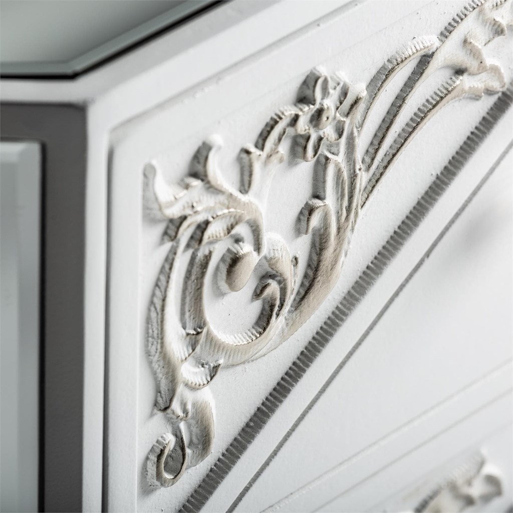 Foto 4 MESITA BLANCA - PLATA Y CON ESPEJOS